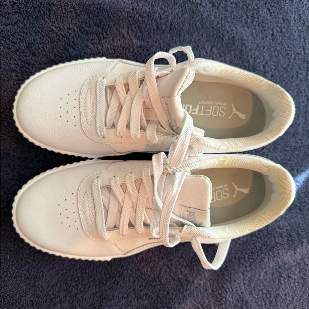 Puma Bright White Cushy Foam Sneakers